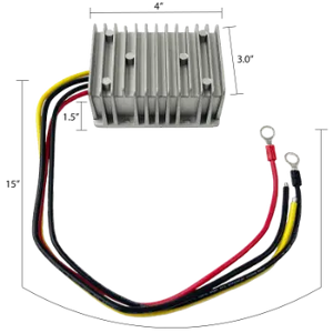 Allied Lithium 36V/48V to 12V Step-Down Voltage Converter - 30 Amp Max Allied Lithium Golf Cart and Boat Batteries