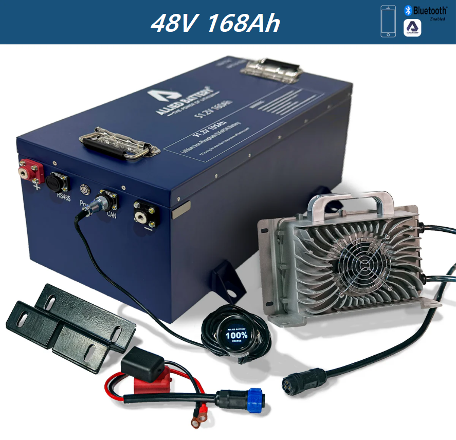 Allied Commercial 48V Lithium LiFePO4 Battery Package 105AH & 168AH - Golf and UTV