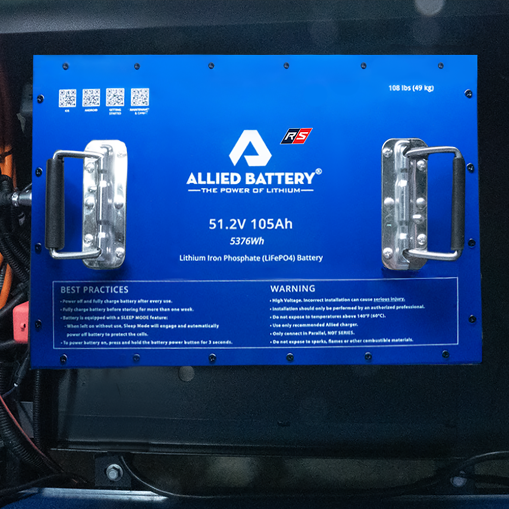 Allied RS Commercial 48V Lithium LiFePO4 Battery Package 105AH - Golf and UTV