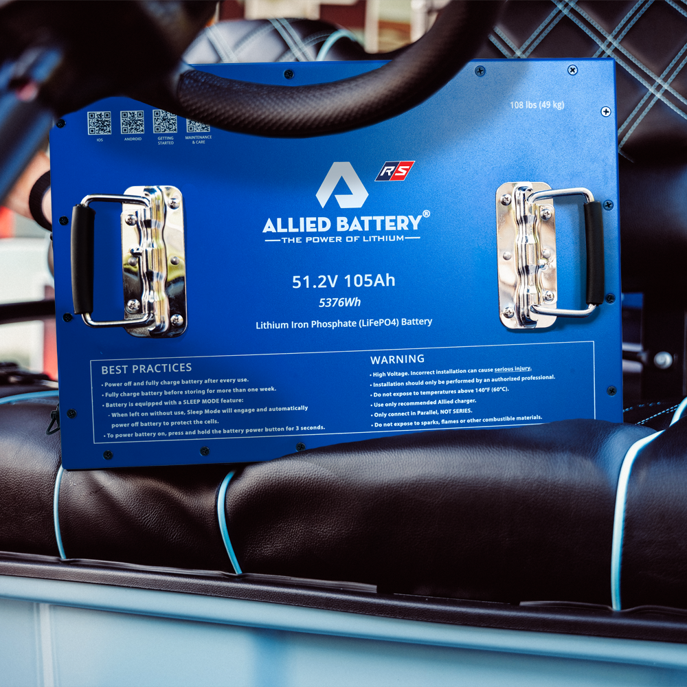 Allied RS Commercial 48V Lithium LiFePO4 Battery Package 105AH - Golf and UTV