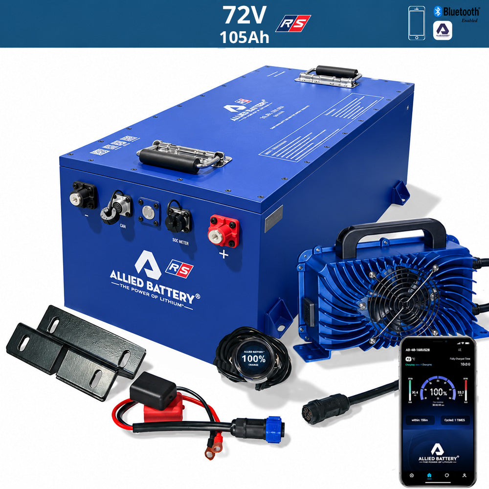 Allied Commercial 72V Lithium LiFePO4 Battery Package 105AH - Golf and UTV