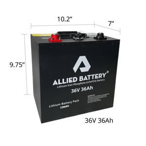 Allied Lithium 36V "Drop-in Ready"  Batteries - ONLY for adding to your Allied system / warranty replacement /or trolling motors Allied Batteries