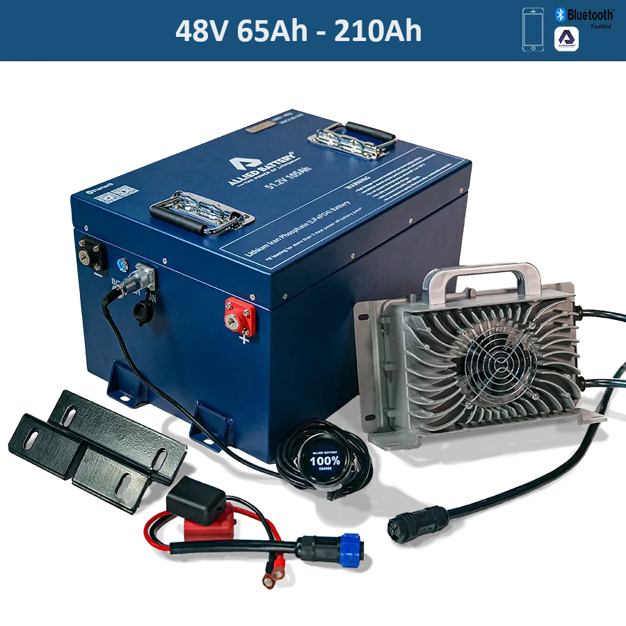 Commercial Battery Installation Allied Lithium Golf Cart Batteries