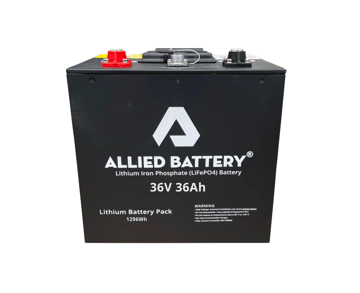 Buy 36V Lithium Golf Cart Battery - High Performance Allied Battery -  Allied Lithium Golf Cart Batteries