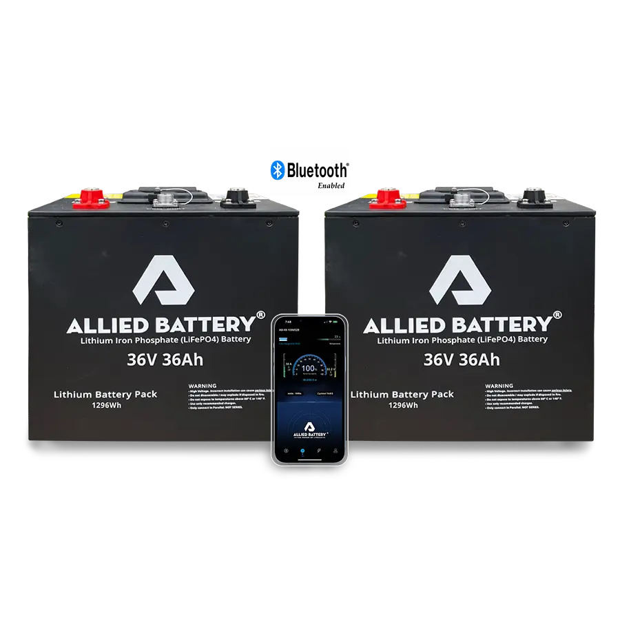 36V Lithium Batteries for Yamaha Golf Cart Allied Batteries