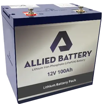12V 100AH Allied Lithium Batteries - Marine, RV and Solar Storage